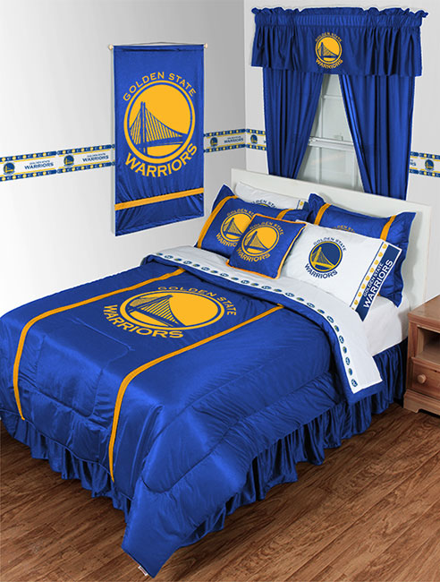 NBA Golden State Warriors Rotary Bed Set - Queen