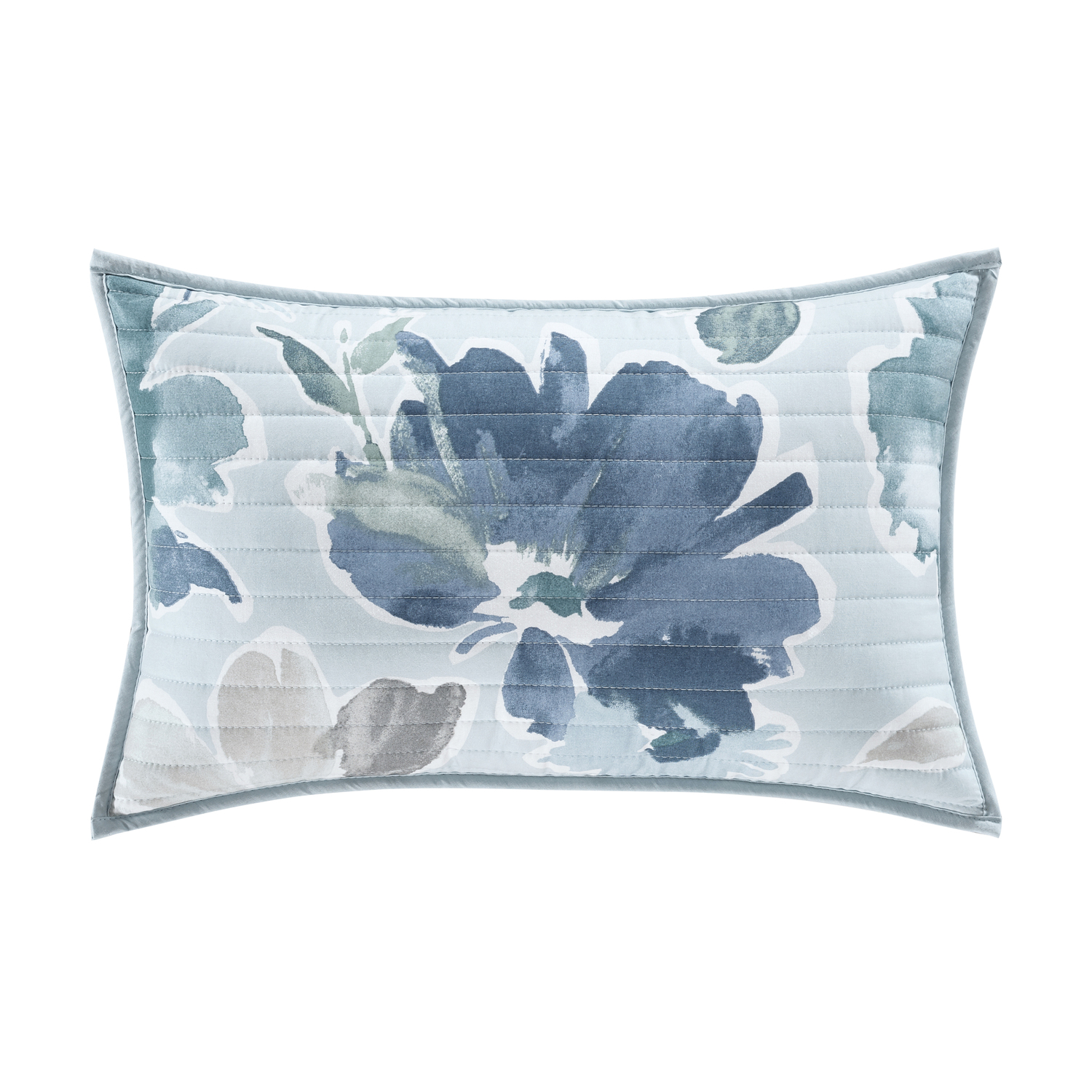 J. by J. Queen New York Mikayla Square Throw Pillow - Blue - 18 in