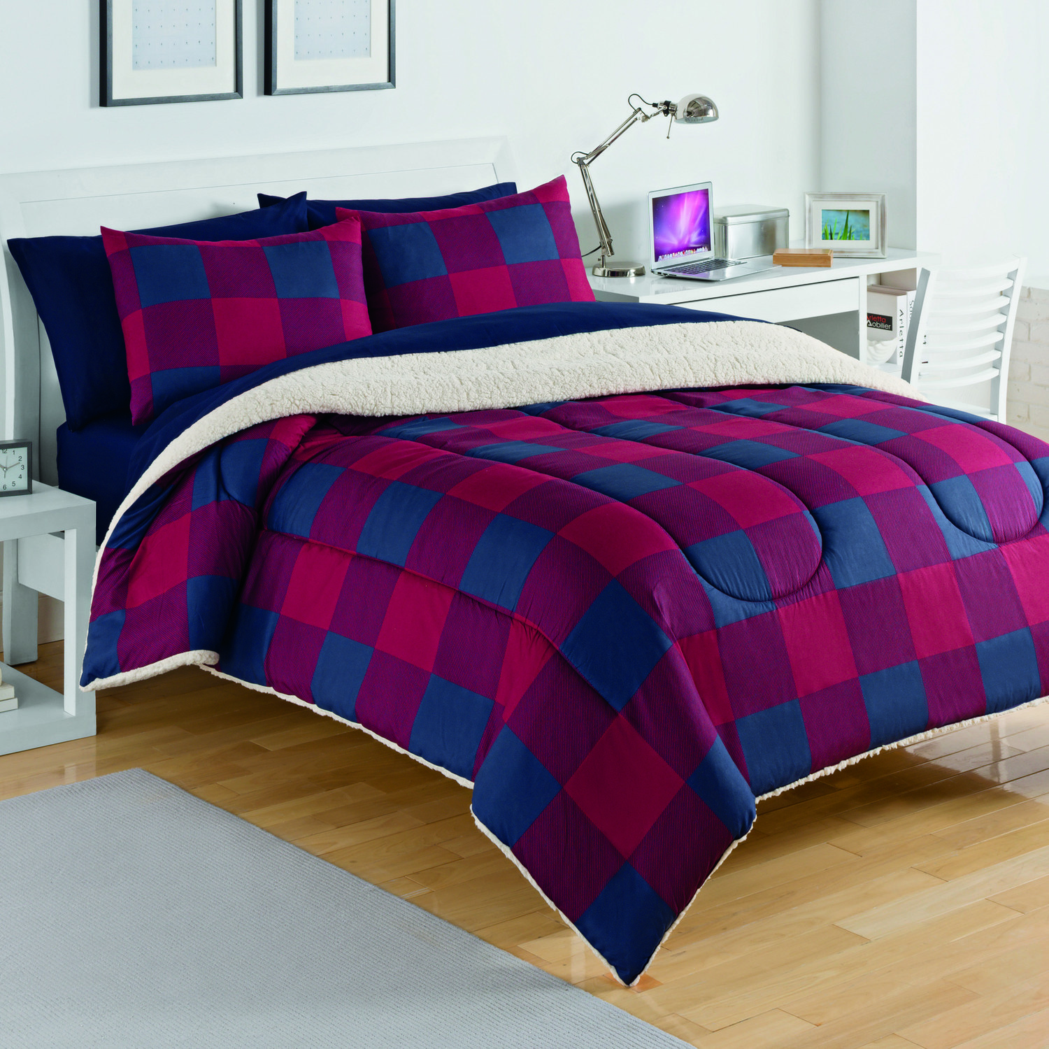 Buffalo Plaid Red/Navy by Izod Bedding - BeddingSuperStore.com