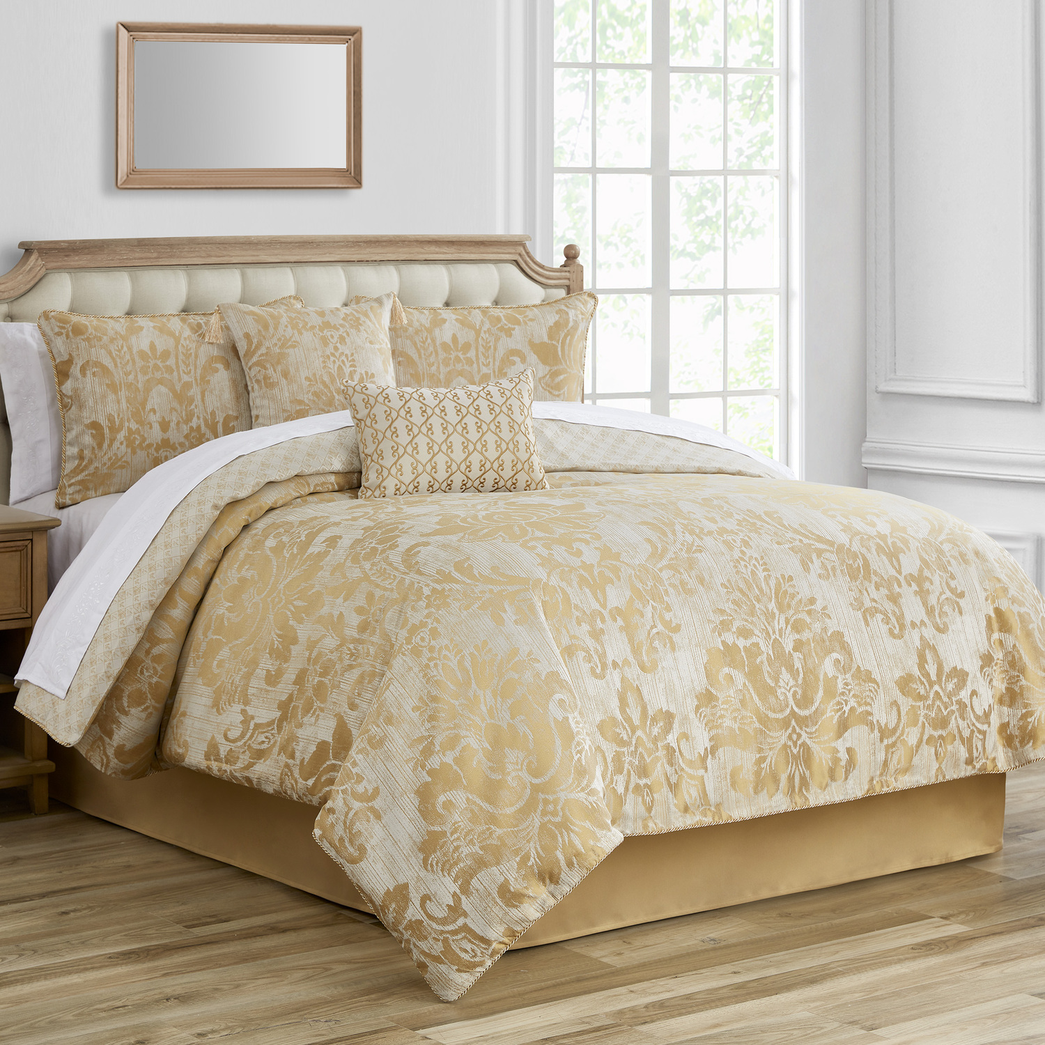 Taza Gold Comforter Set - King - BeddingSuperStore.com