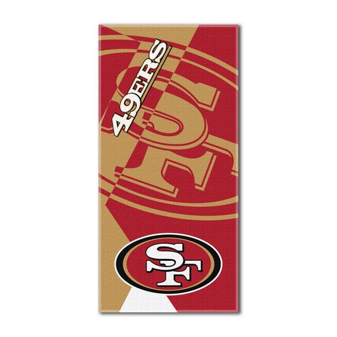 San Francisco 49ers Puzzle Beach Towel - BeddingSuperStore.com