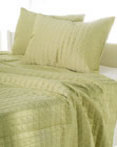 Apple Green Shimmer Quilt by Rizzy Home Bedding