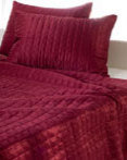 Red Shimmer Quilt by Rizzy Home Bedding