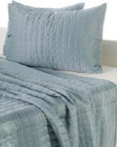 Blue Shimmer Quilt by Rizzy Home Bedding