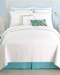 Santorini Coverlet White by Trina Turk Bedding 