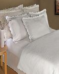 Majestic White Coverlet by Lamont Home 