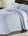 Majestic Light Blue Bedspread by Lamont Home 