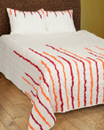 Streamers Red/Orange by Rizzy Home Bedding