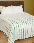 Streamers Lime/Teal by Rizzy Home Bedding