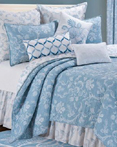 Eliza Blue Lace Reversible by C&F Quilts