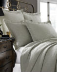 Foglia Flax Coverlet by Kassatex Fine Linens