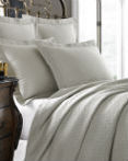 Positano White Coverlet by Kassatex Fine Linens