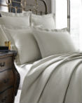 Murano Flax Coverlet by Kassatex Fine Linens