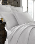 Modena White Coverlet by Kassatex Fine Linens