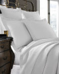 Arno White Coverlet by Kassatex Fine Linens