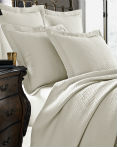 Diamante Ivory Coverlet by Kassatex Fine Linens