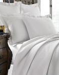 Murano White Coverlet by Kassatex Fine Linens