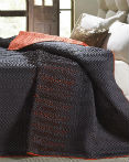 Tangier Charcoal & Orange by Cloud 9 Quilts