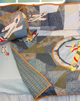 Airplane Crib Bedding by Patchmagic Quilts