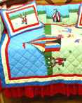 Circus Crib Bedding by Patchmagic Quilts