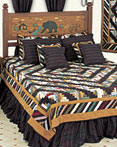 Dusty Diamond Log Cabin by Patchmagic Quilts