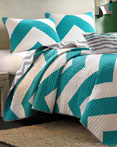 Libra Blue Coverlet by Mi Zone