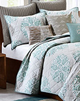 Melbourne Blue Coverlet by Ink & Ivy Bedding