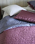 Tiber Reversible Quilt Crocus/Lilac by Designers Guild Bedding