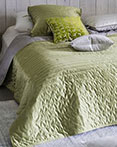 Tiber Reversible Quilt Pistachio/Dove by Designers Guild Bedding