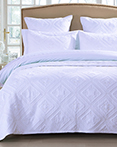 Fern Crystal White by Calla Angel Quilts