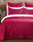 Fern Crystal Cherry Red by Calla Angel Quilts