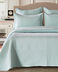 Saint Fountain Light Aqua by Calla Angel Quilts