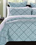 Diamond Applique Pacific Blue by Calla Angel Quilts