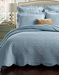 Rose Melody Light Blue by Calla Angel Quilts