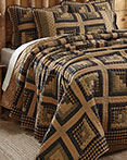 Brockton Cabin Black by VHC Brands Quilts