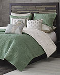 Kandula Seafoam Coverlet by Ink & Ivy Bedding