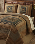 Earthtone Log Cabin by by Olivias Heartland Quilts