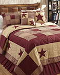 Jamestown Burgundy & Tan by by Olivias Heartland Quilts