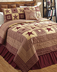 Colonial Burgundy & Tan by by Olivias Heartland Quilts