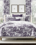 Au Village Eggplant by 6ix Tailors Fine Linens