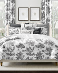 Jadin Du Jouy Toile Ebony by 6ix Tailors Fine Linens