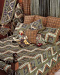 Green Log Cabin by Patchmagic Quilts